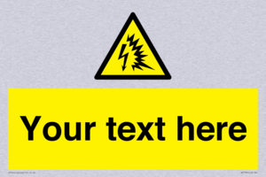 Custom warning Arc flash